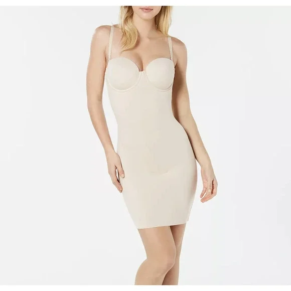 Maidenform Built-in-Bra Slip | Cool Comfort Fajas Shapewear | 34 B DM1007 - Picture 4 of 5